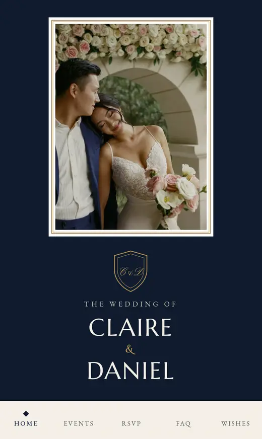 The Crest home screen for the sample couple